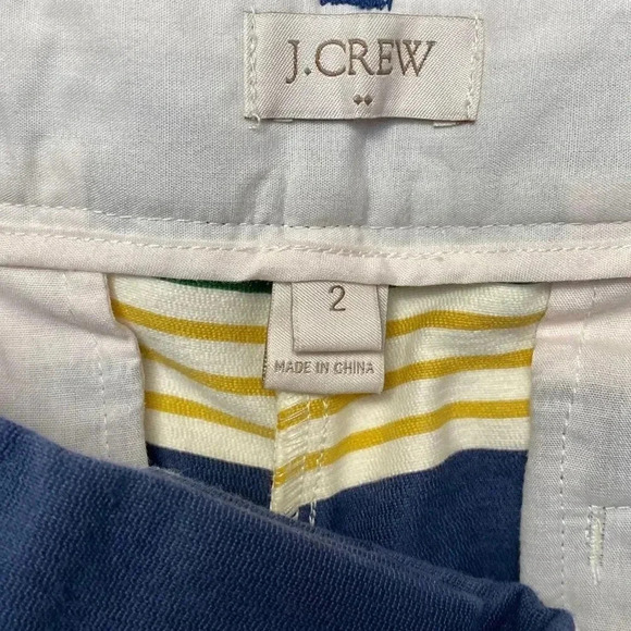 J.Crew Factory Striped Cropped Ankle Pants Career Work Size 2 - Picture 11 of 11
